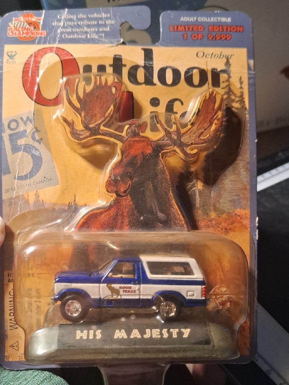 Outdoor Life Blue and White Moose Tracker Toy Truck
